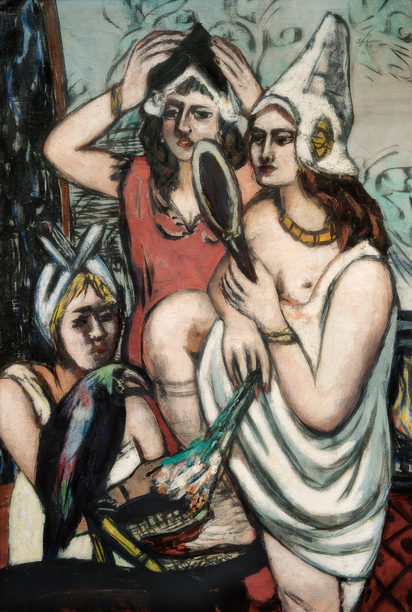 Prima della festa in costume (Tre donne) da Max Beckmann