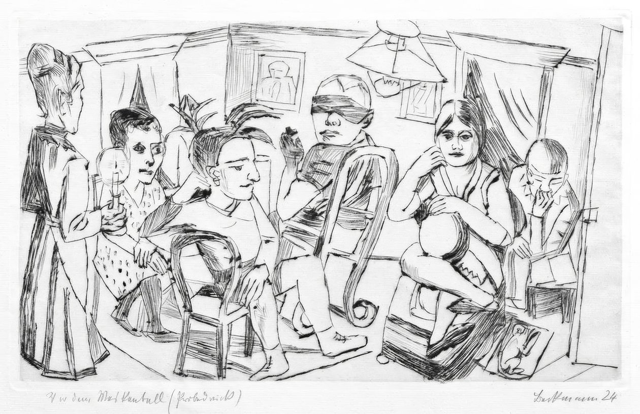Prima del ballo in maschera da Max Beckmann