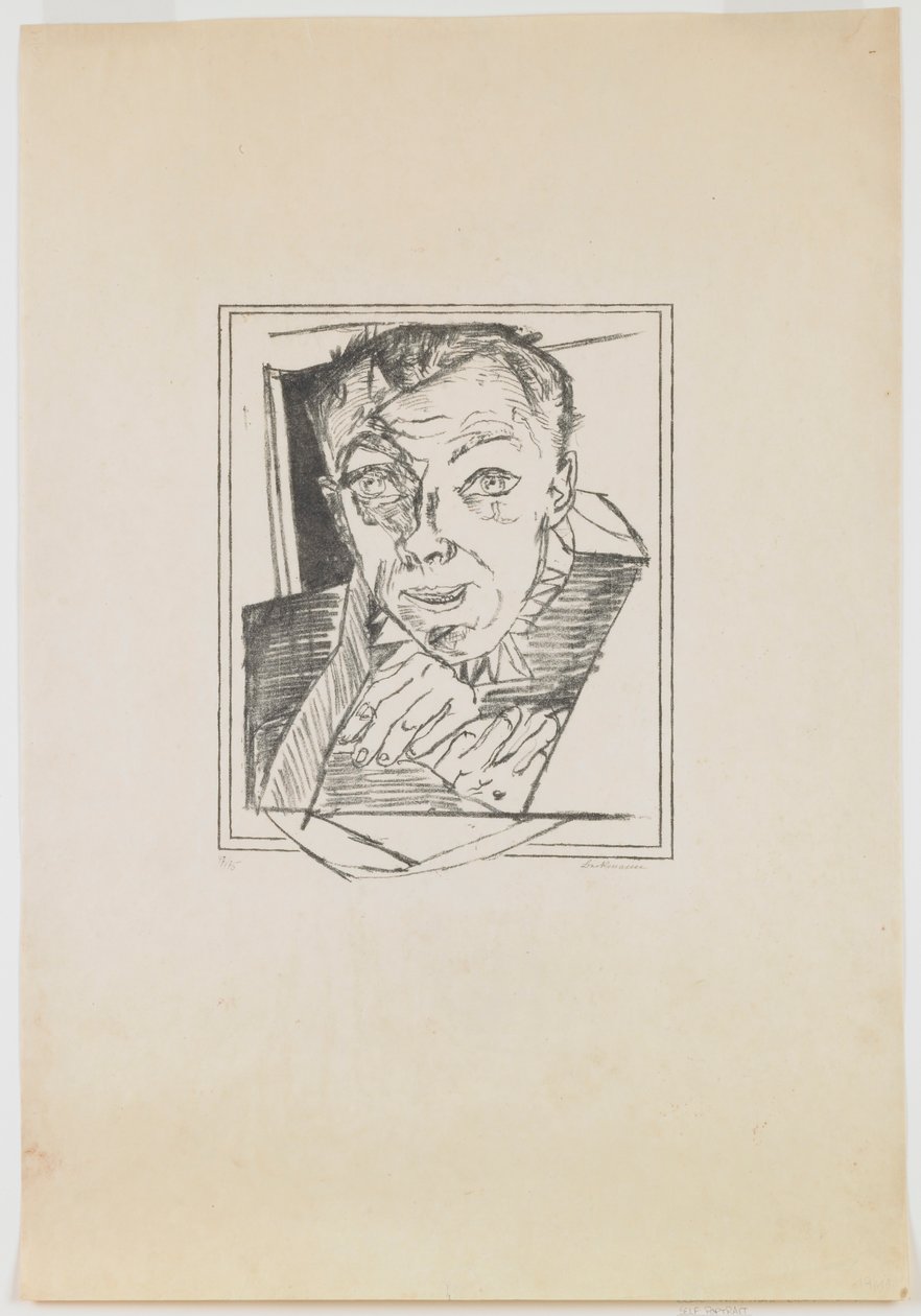 Tavola 1: Autoritratto da Max Beckmann