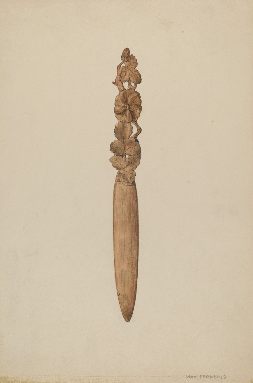 Coltello da carta, c. 1938 da Max Fernekes