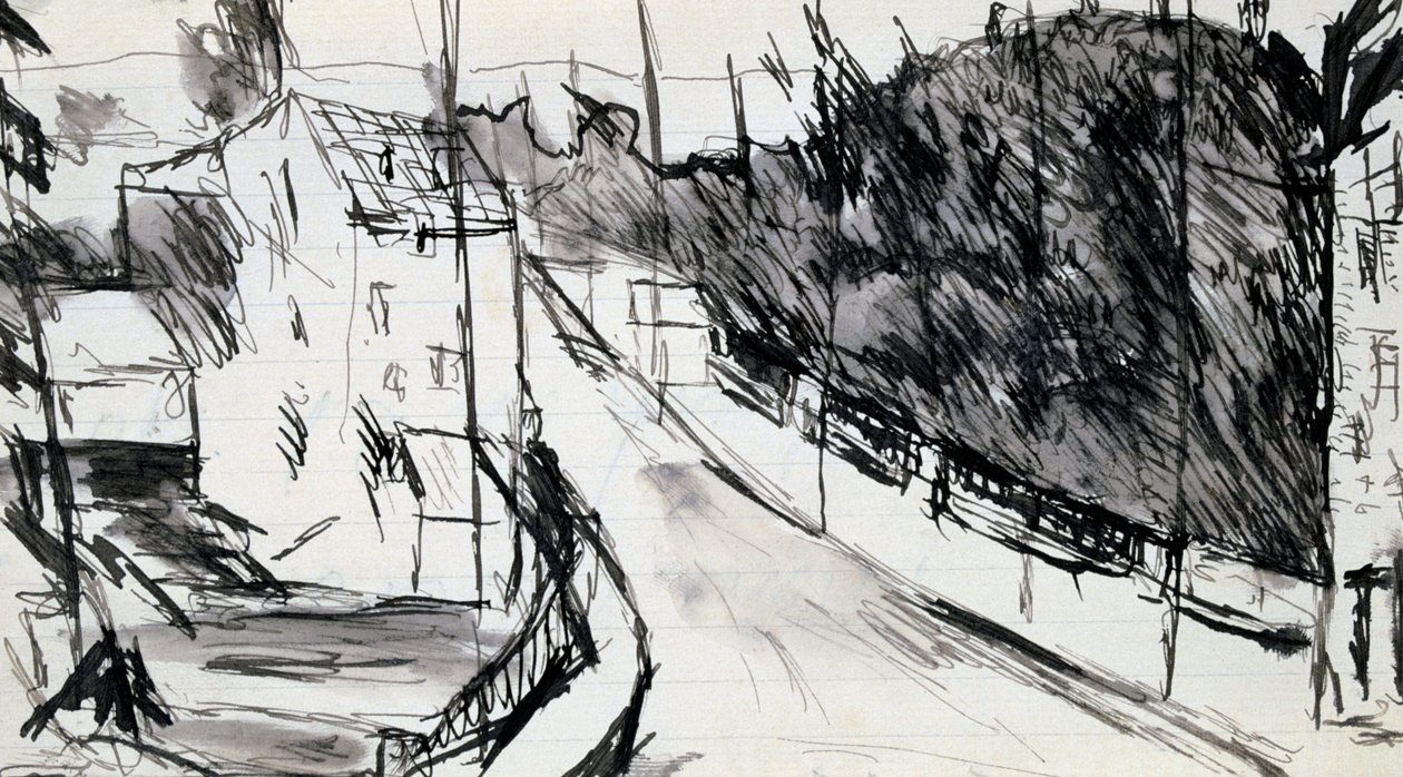 Strada dei sobborghi, c1900-1944 da Max Jacob