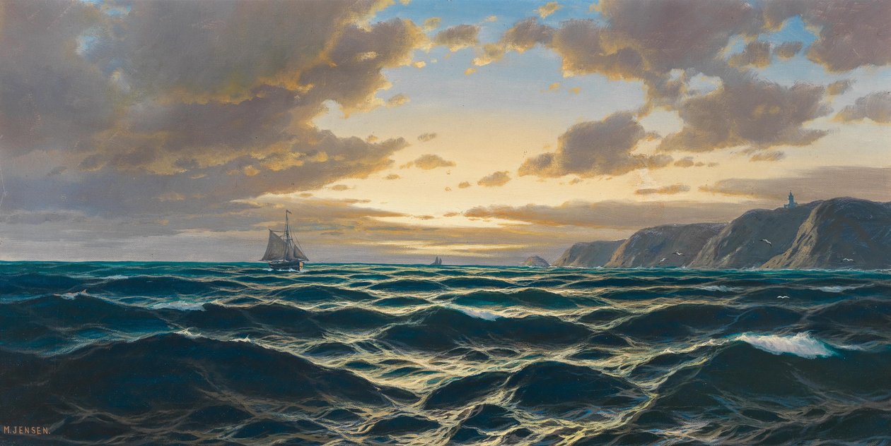 Tedesco: Marina, sole al tramonto sulla costa da Max Jensen