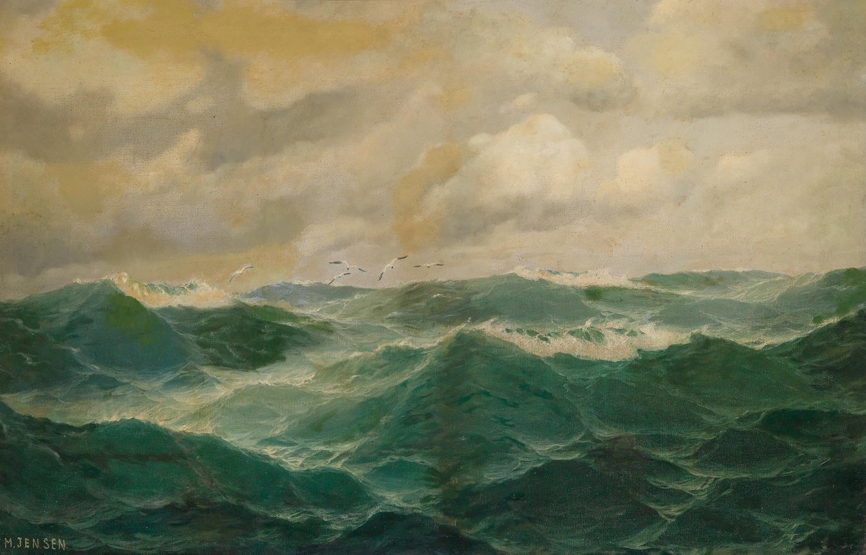 Gabbiani sopra il mare agitato da Max Jensen