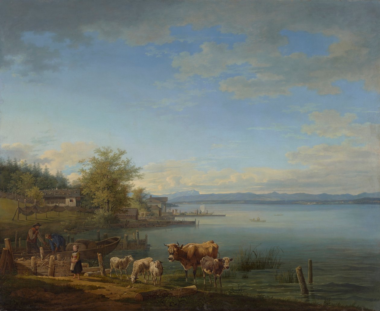Riva orientale del lago di Starnberg da Max Joseph Wagenbauer