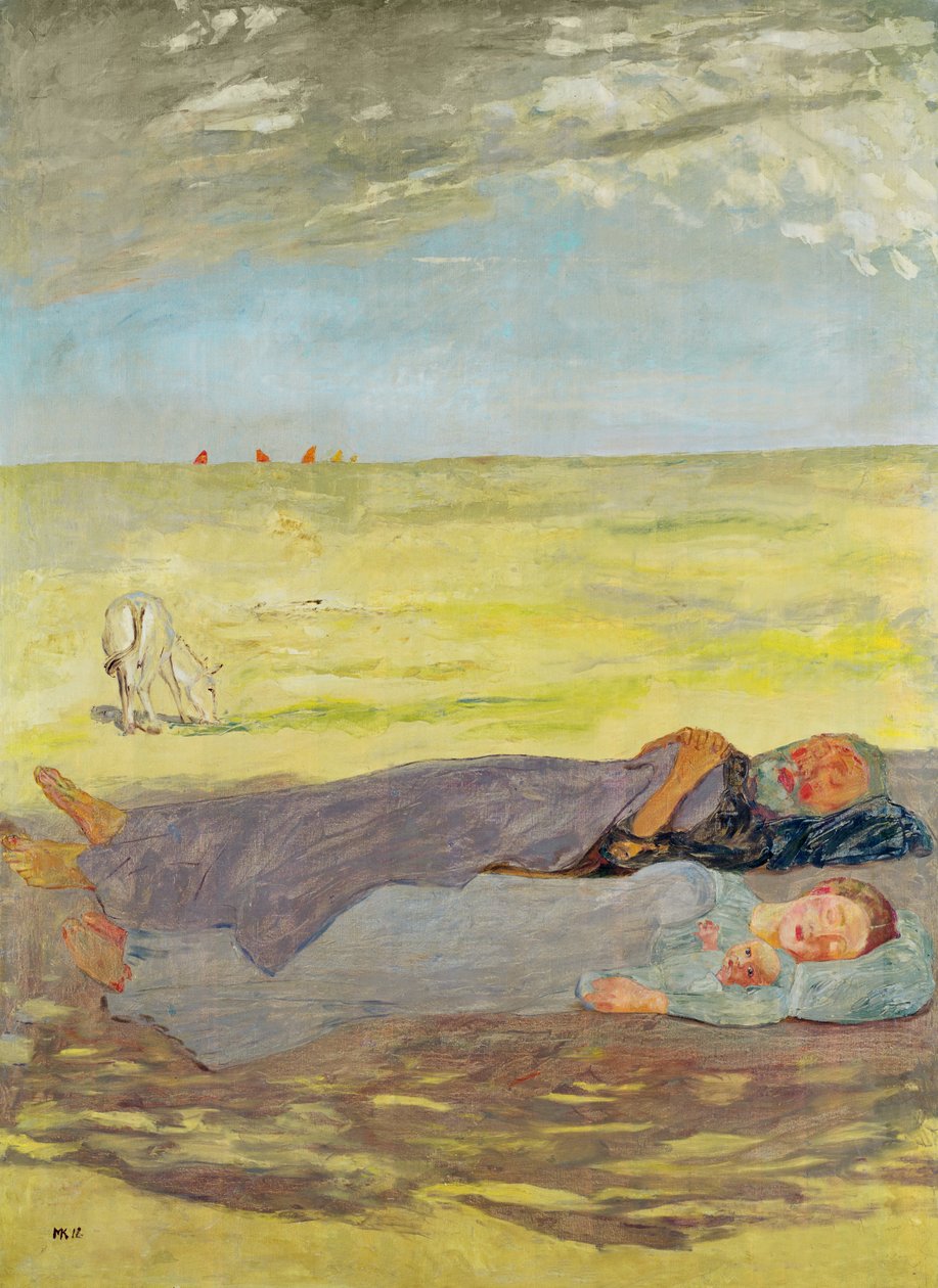 Riposo durante la fuga in Egitto, 1912 da Max Klinger
