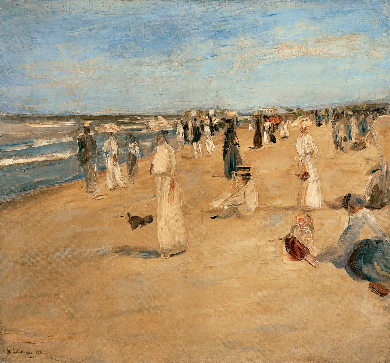Spiaggia a Noordwijk, 1911 da Max Liebermann
