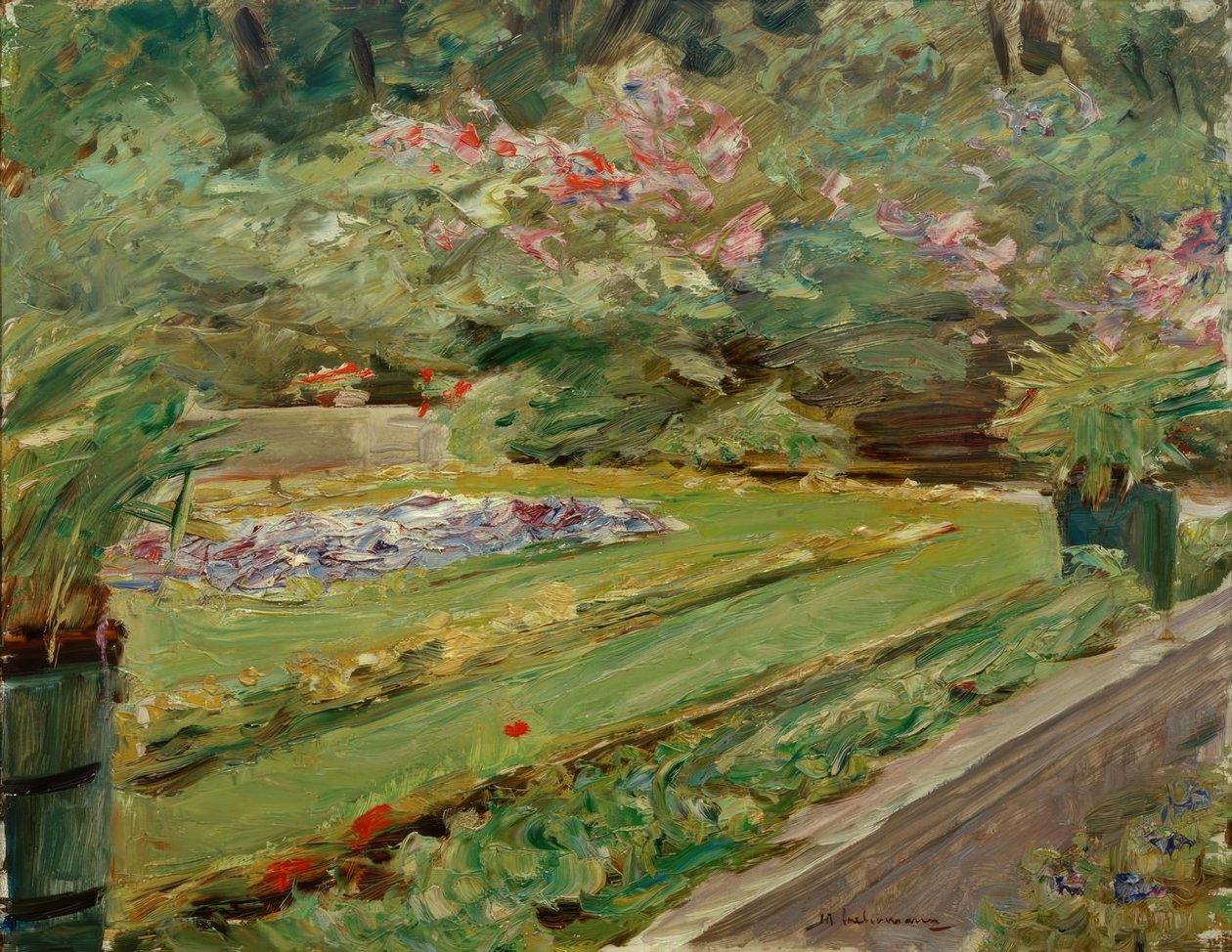 La terrazza dei fiori nel giardino del Wannsee verso nord-ovest da Max Liebermann
