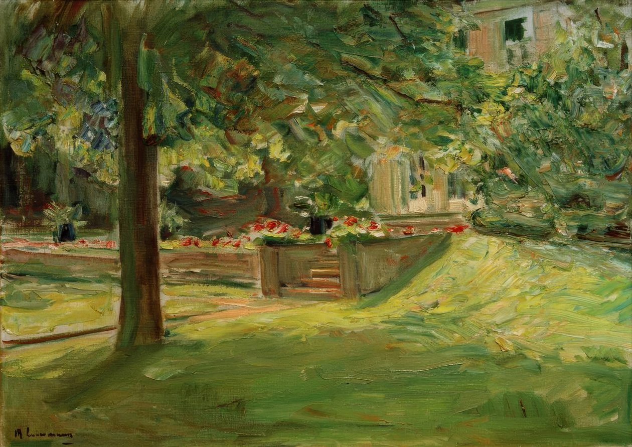 La terrazza dei fiori verso sud-ovest / Giardino del Wannsee da Max Liebermann