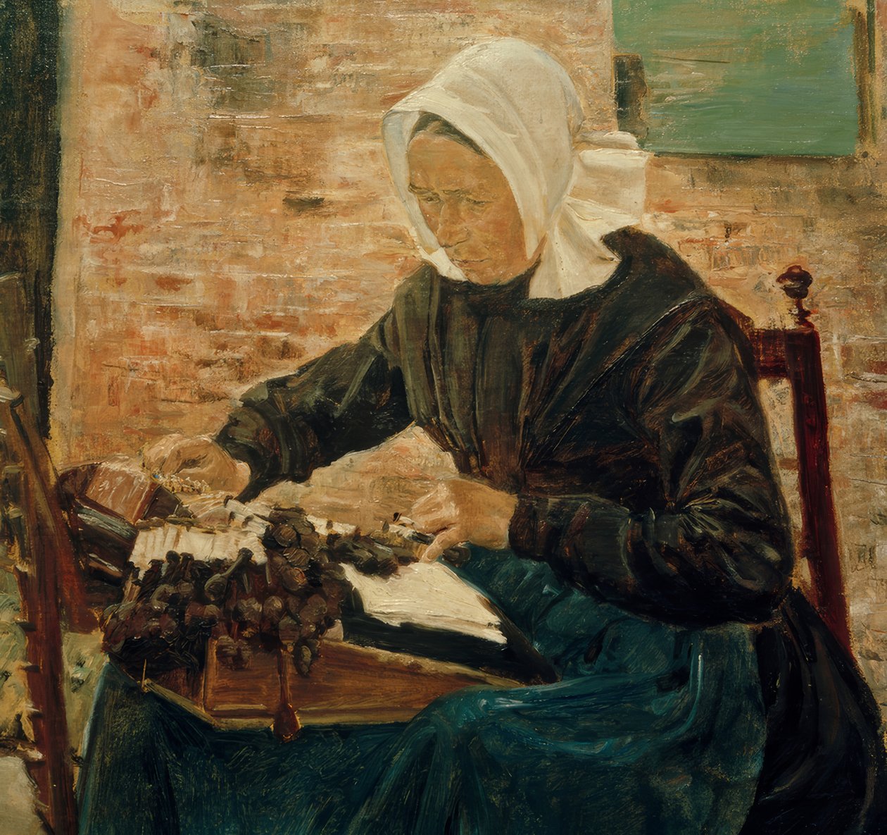 Una merlettaia olandese da Max Liebermann