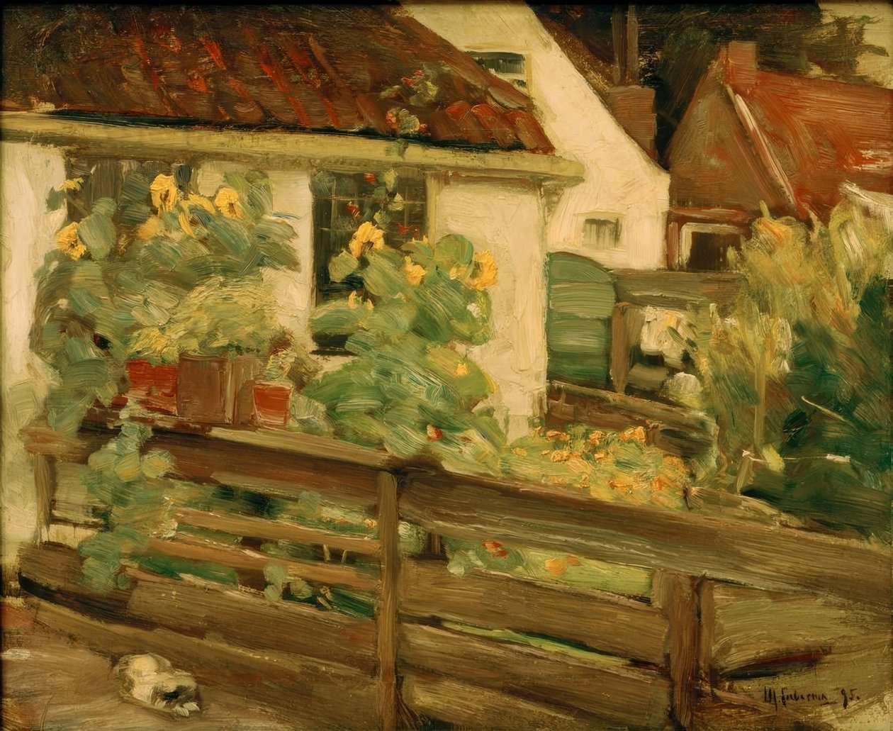 Giardino con girasoli da Max Liebermann