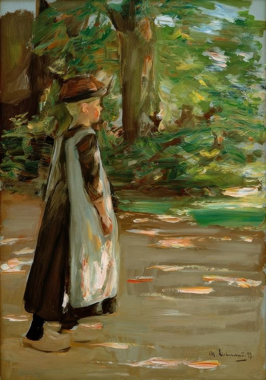 Ragazza che cammina da Max Liebermann