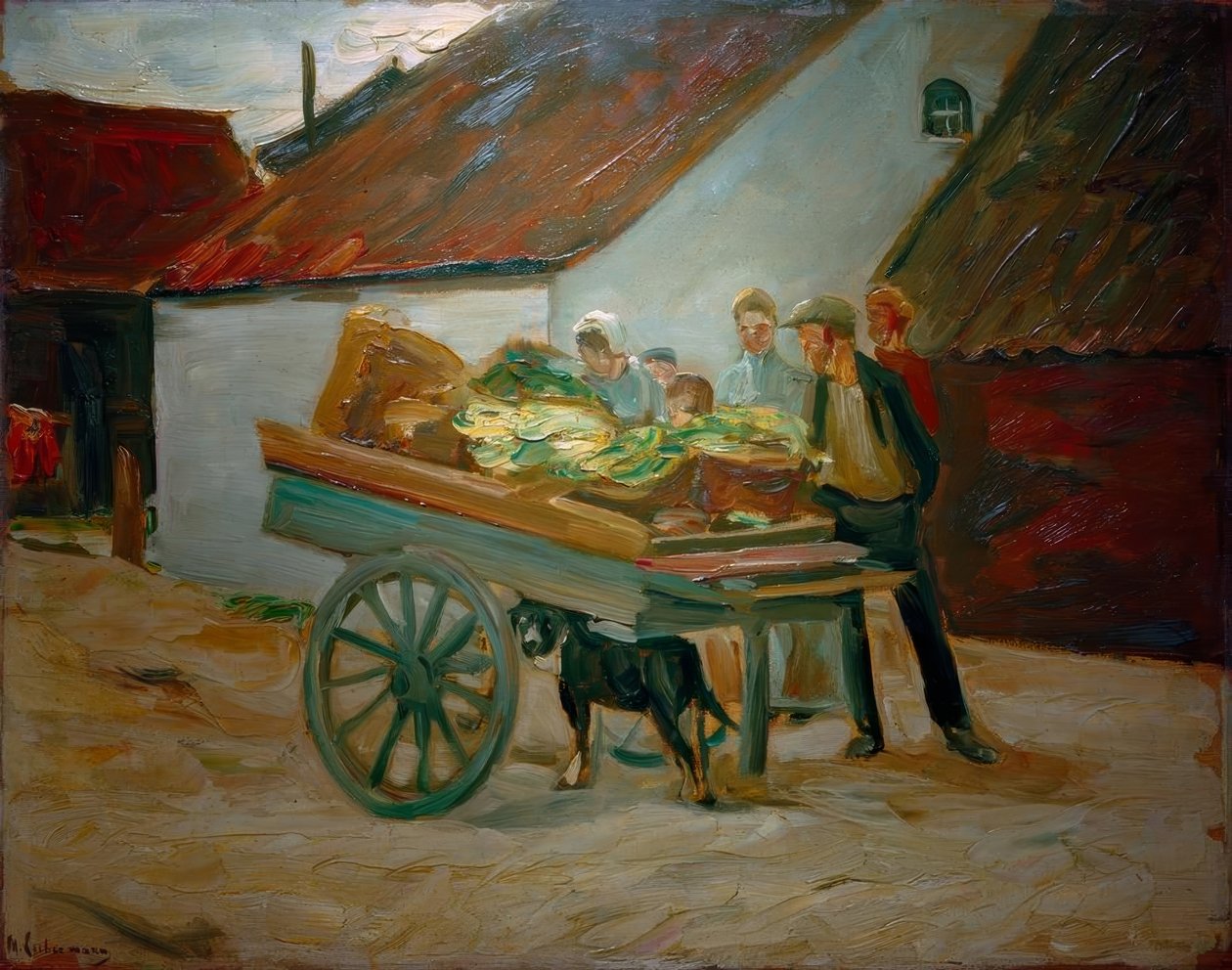 Carretto di verdure – Carretto trainato da cani da Max Liebermann
