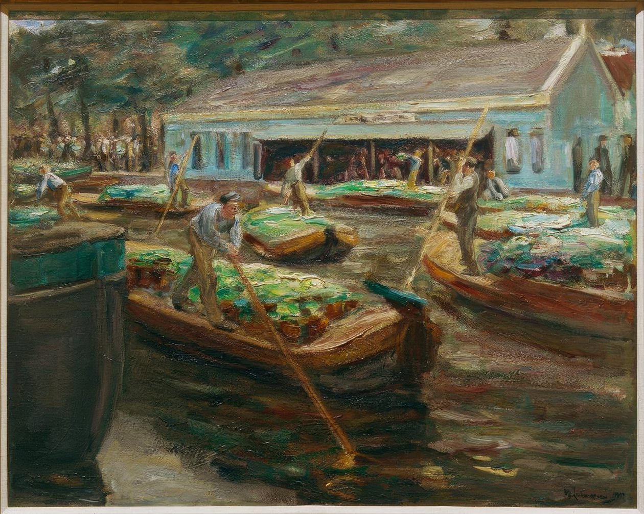 Mercato delle verdure a Delft da Max Liebermann