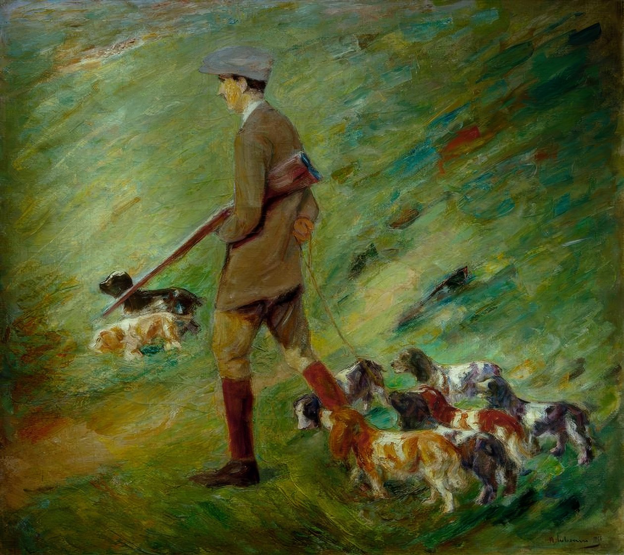 Cacciatore nelle dune – Allenatore con cani da Max Liebermann