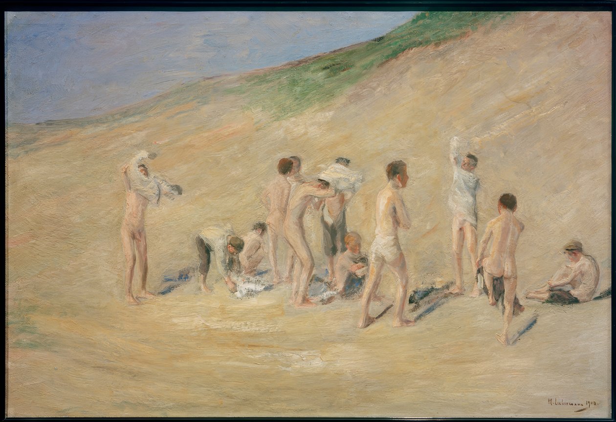 Ragazzi dopo il bagno da Max Liebermann