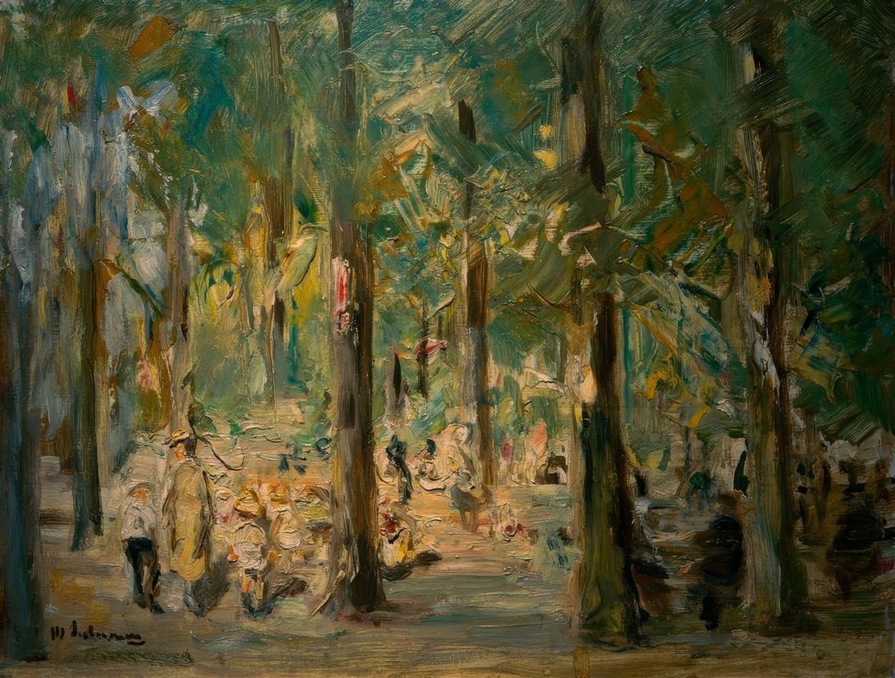 Parco giochi per bambini nel Tiergarten da Max Liebermann