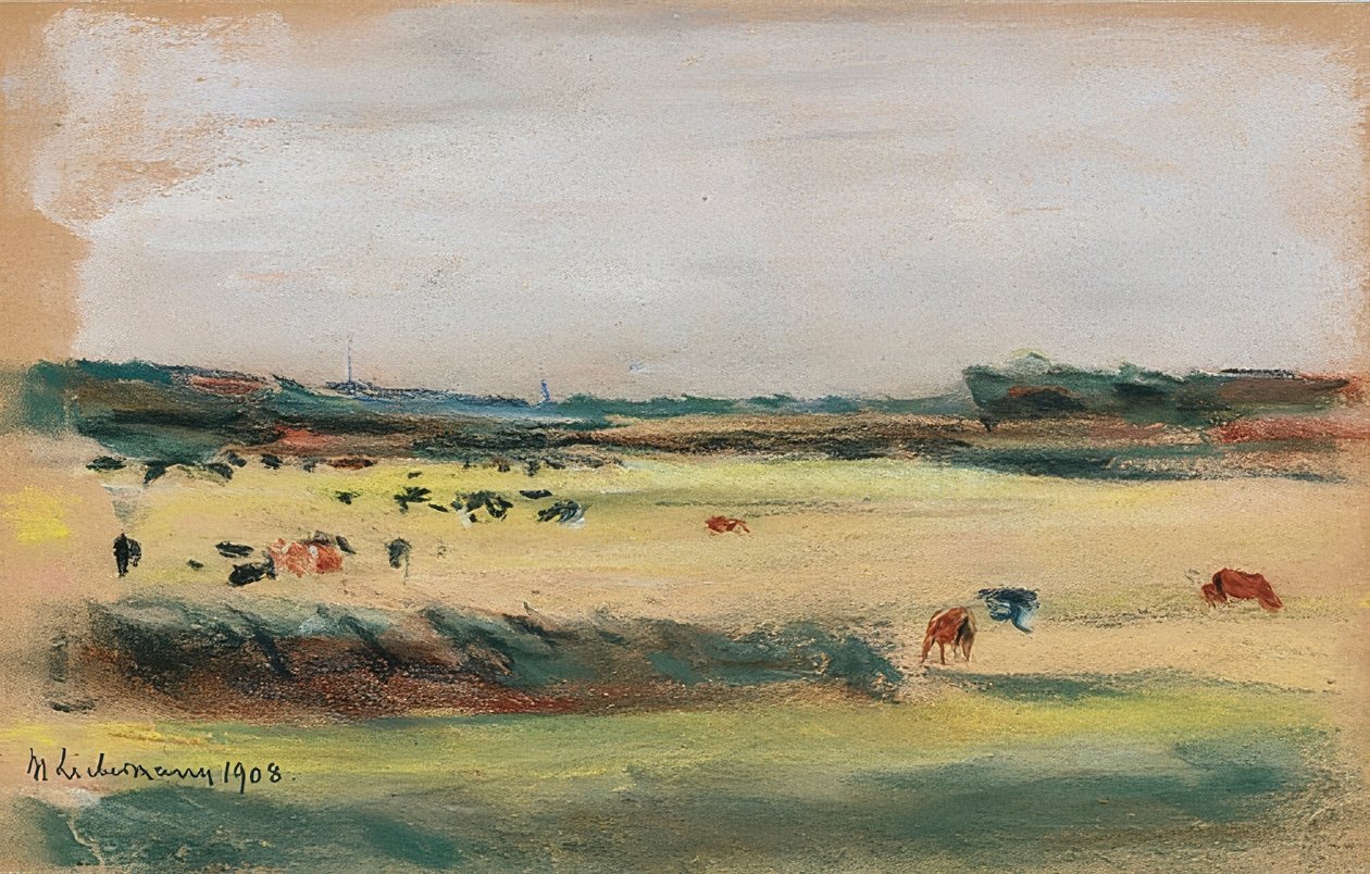 Paesaggio con mucche al pascolo da Max Liebermann