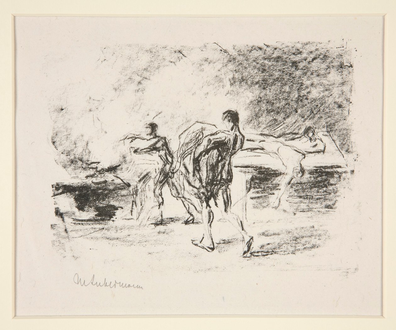 Leichenverbrennung, zu Goethes Bassompierre da Max Liebermann