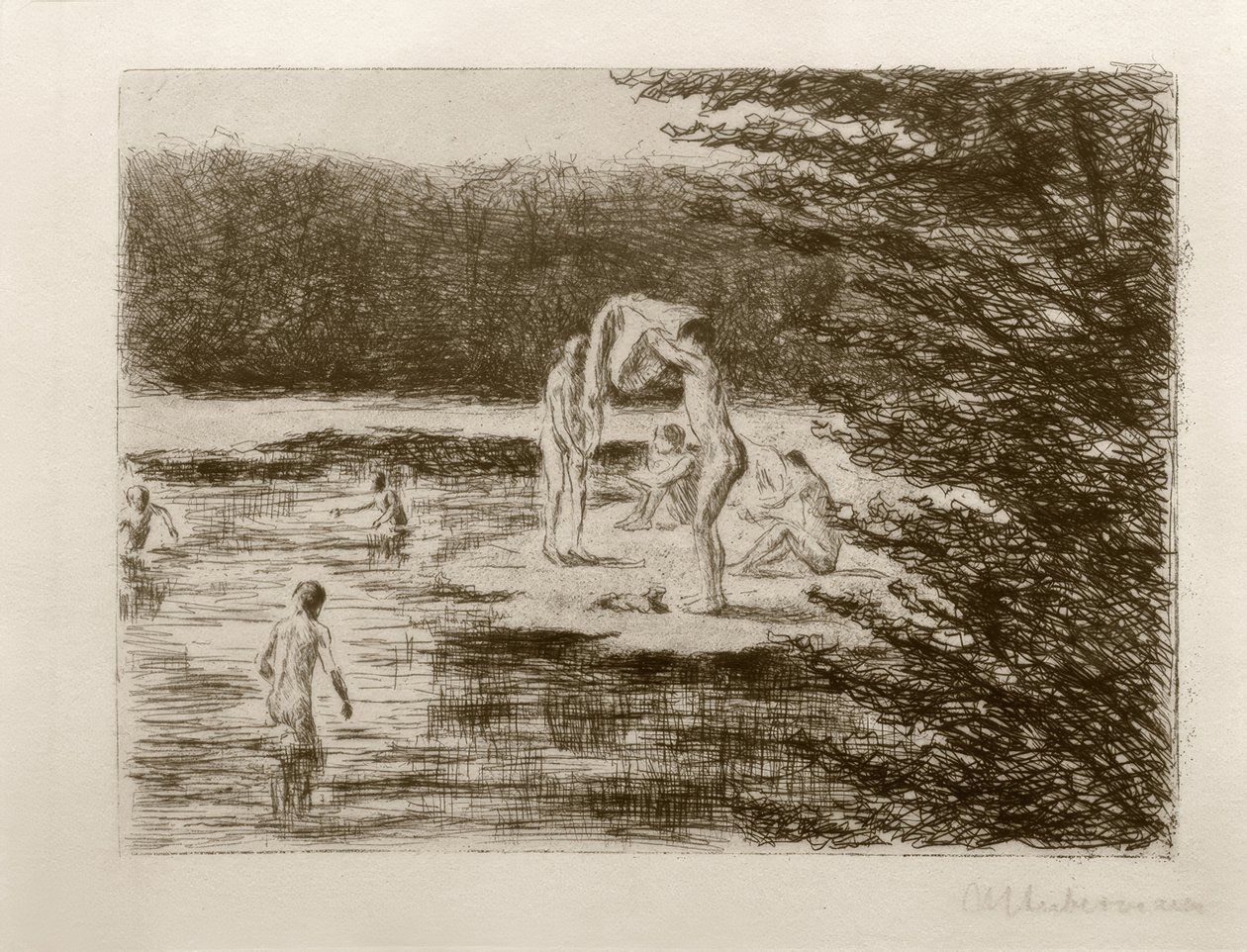 Max Liebermann, Ragazzi che fanno il bagno da Max Liebermann