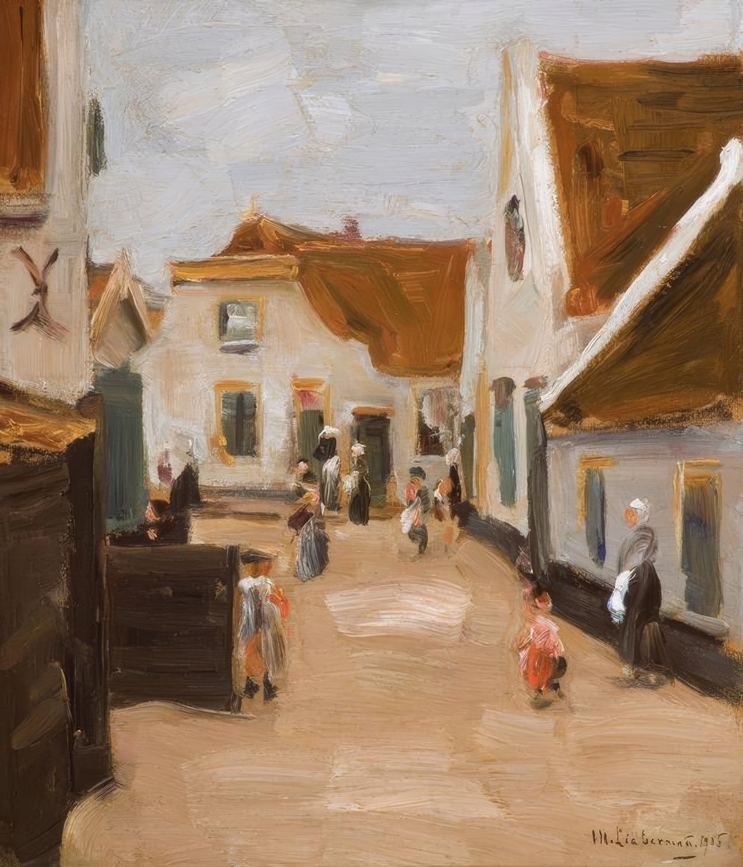 Strada del villaggio a Noordwijk da Max Liebermann
