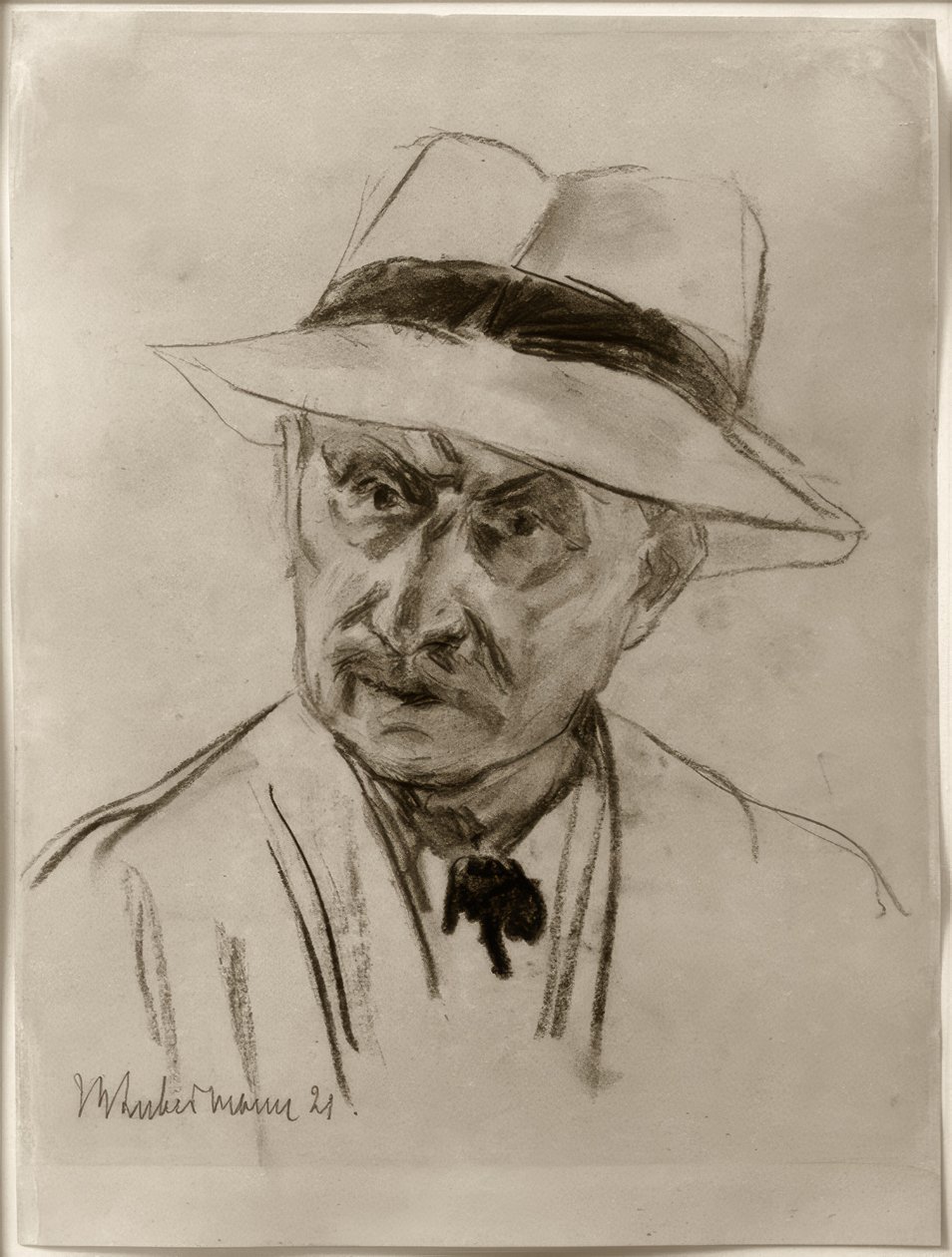 Max Liebermann, Autoritratto con cappello di Panama da Max Liebermann