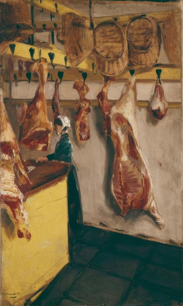 Macelleria a Dordrecht da Max Liebermann
