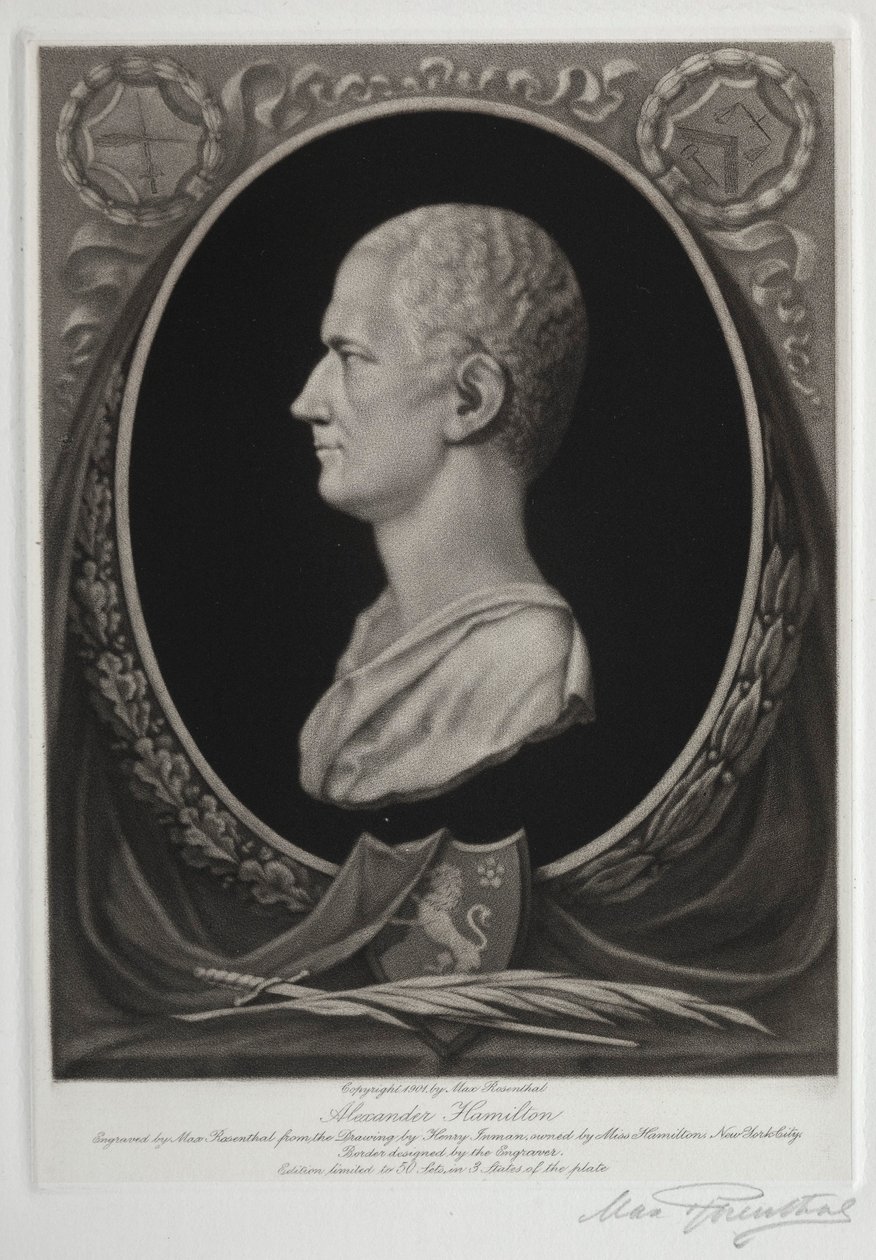 Alexander Hamilton, 1901 da Max Rosenthal