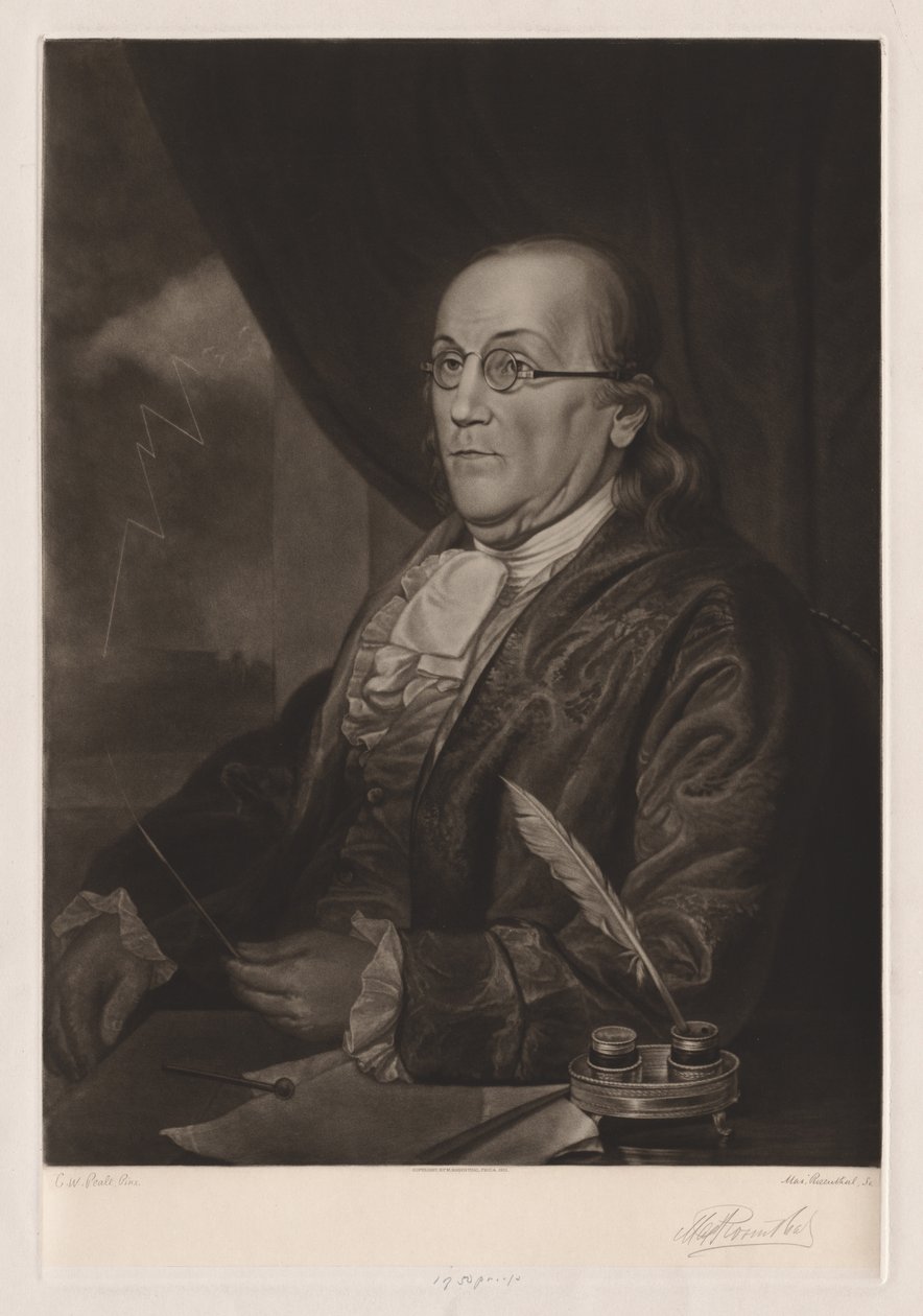 Benjamin Franklin, 1901 da Max Rosenthal