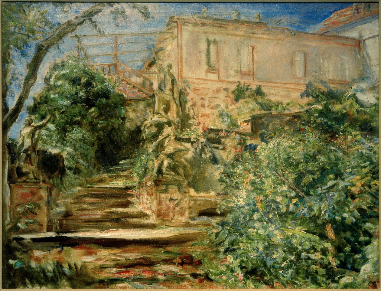 Il giardino a Neukastel con la biblioteca da Max Slevogt