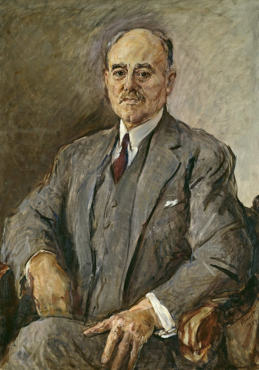 Ritratto di Hermann Sudermann 1857-1928, 1927 da Max Slevogt