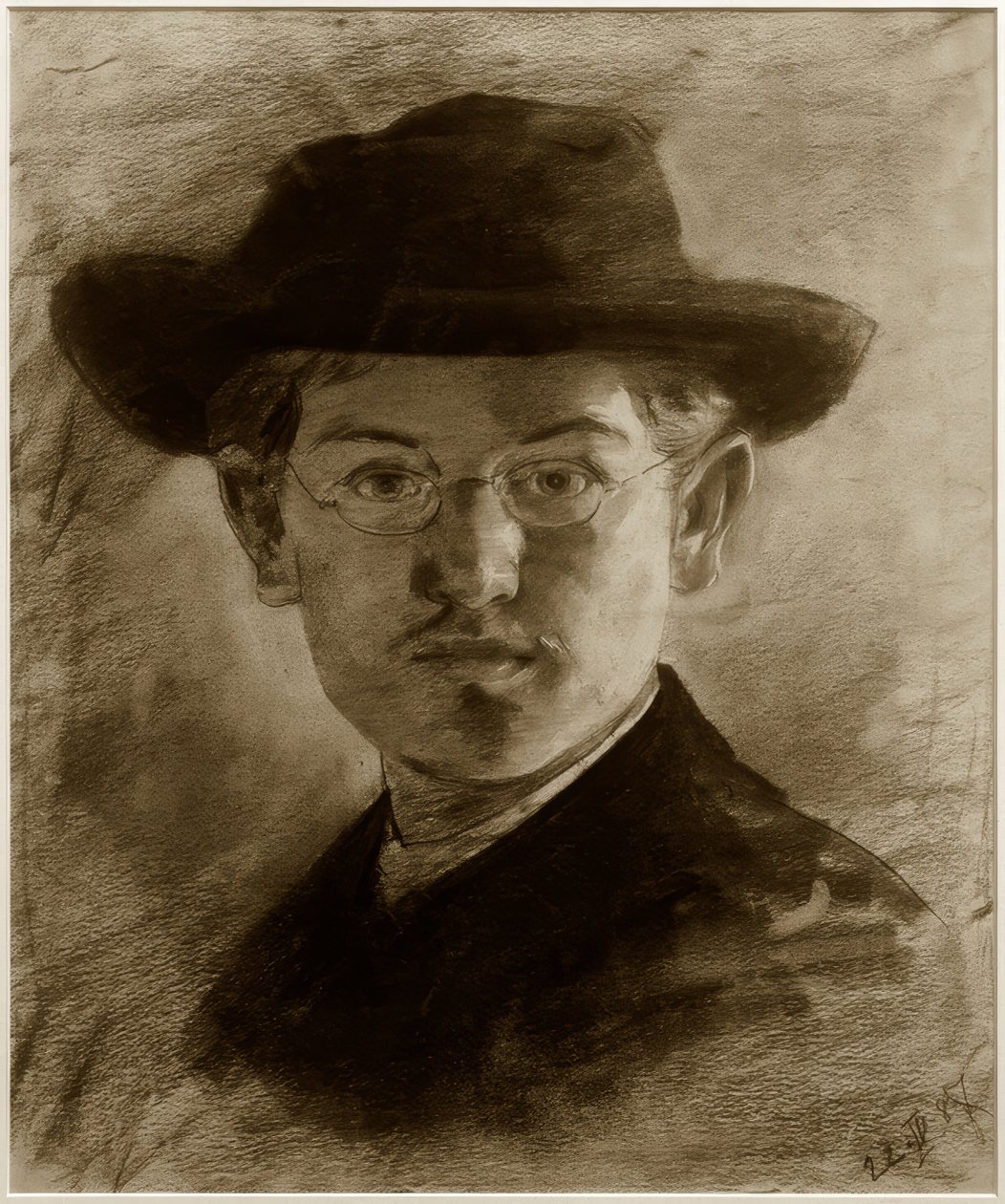 Autoritratto con cappello da Max Slevogt