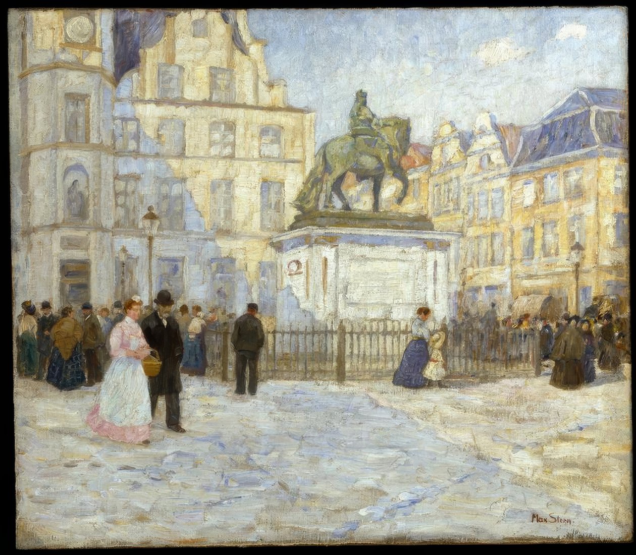 Piazza del mercato e Jan Wellem da Max Stern