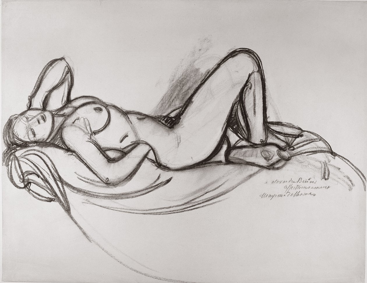 Nudo reclinato da Maxime Pierre Jules Dethomas