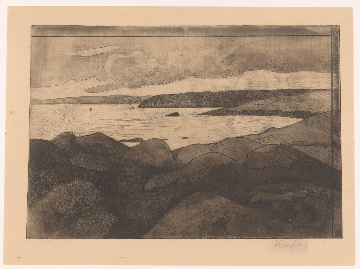 Costa bretone da Maxime Camille Louis Maufra (attributed to)