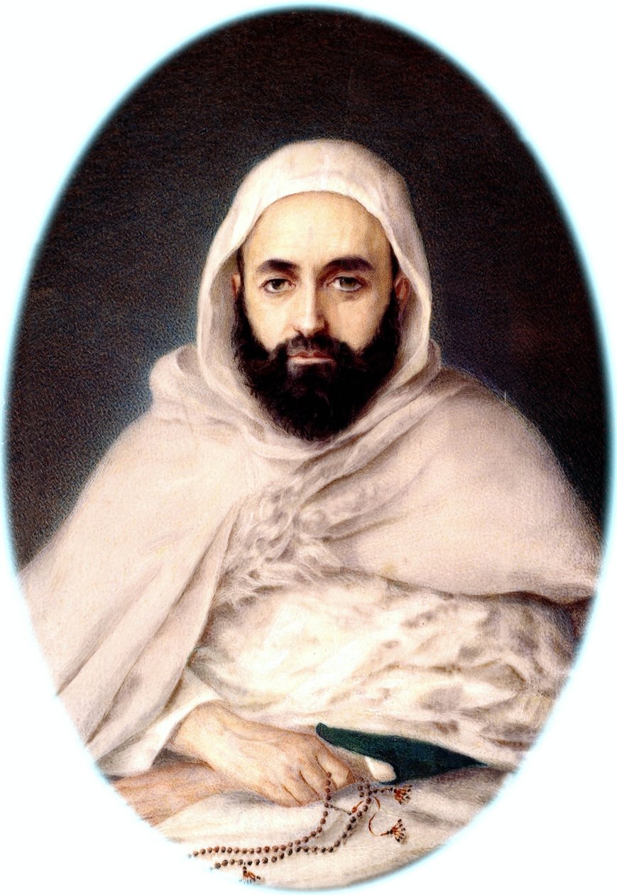 Ritratto di Emir Abd-el-Kader, 1852 da Maxime David