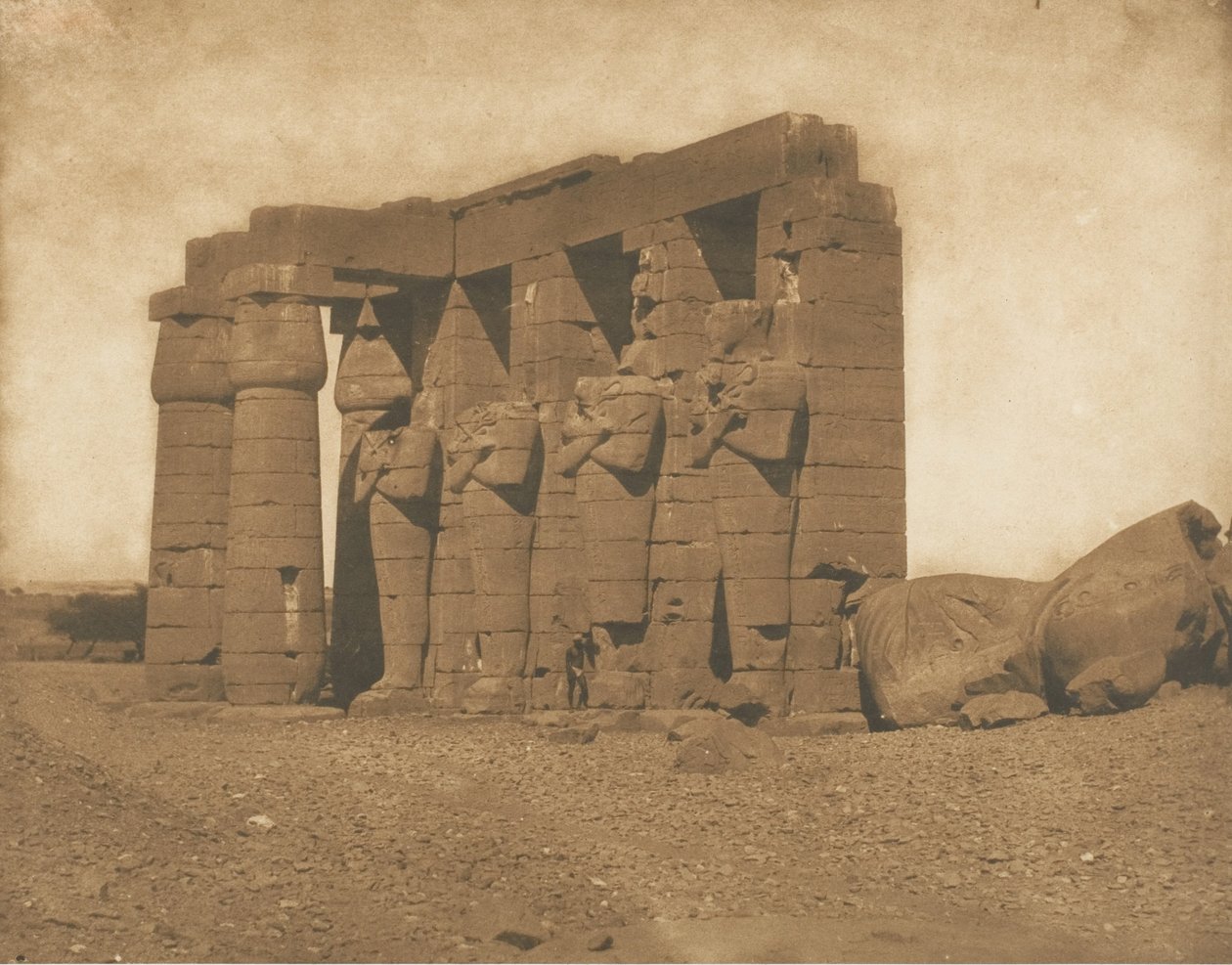 Colossi del Ramesseum, 1850 da Maxime Du Camp