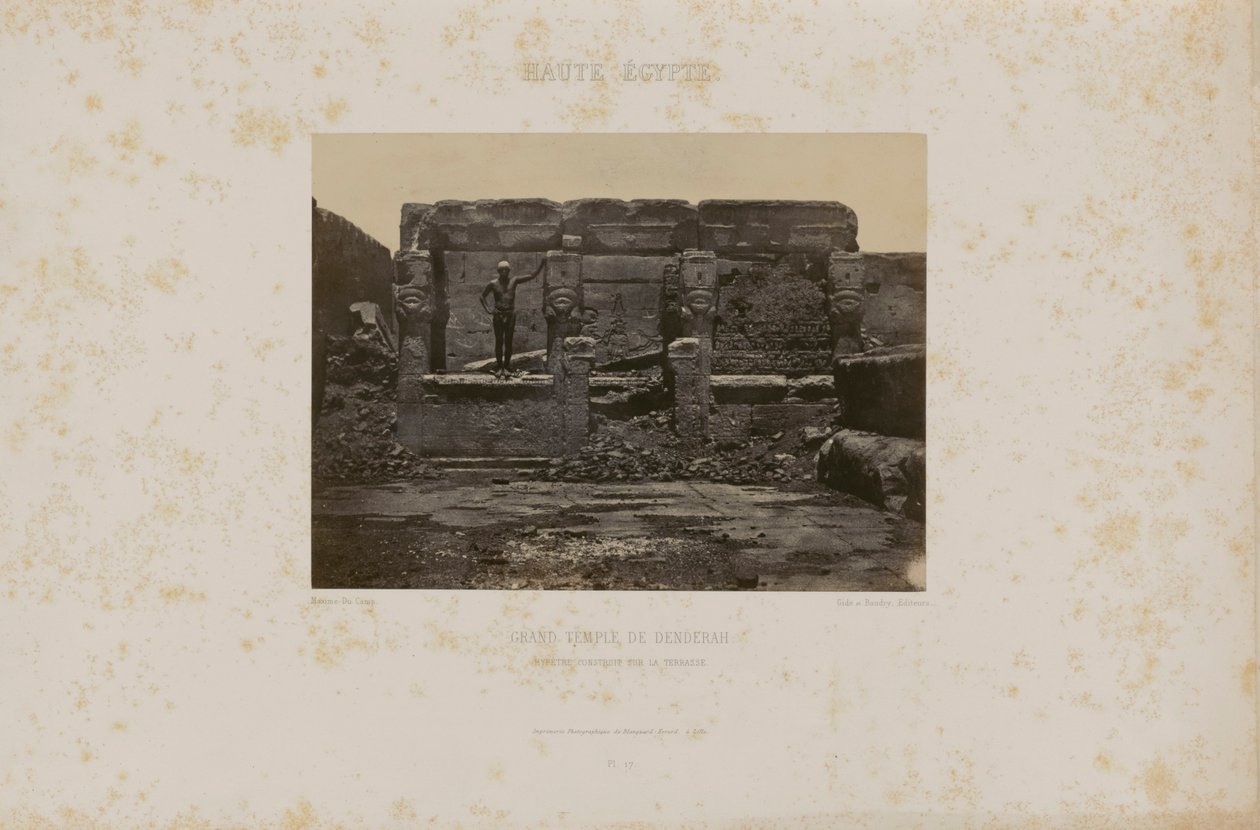 Grande Tempio di Denderah da Maxime Du Camp