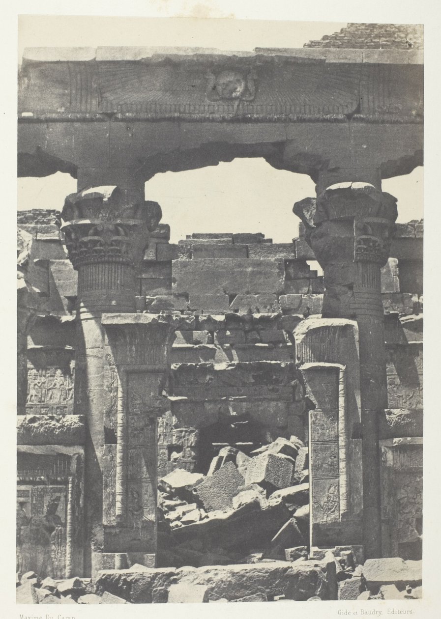 Kalabscheh, Porta del Pronao; Nubia da Maxime Du Camp