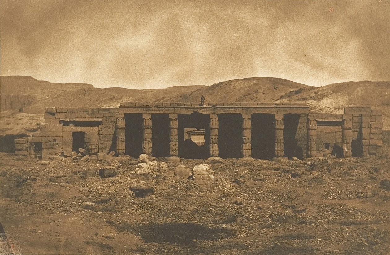 Palazzo di Gournah Menephtéun a Tebe, 1849-50 da Maxime Du Camp