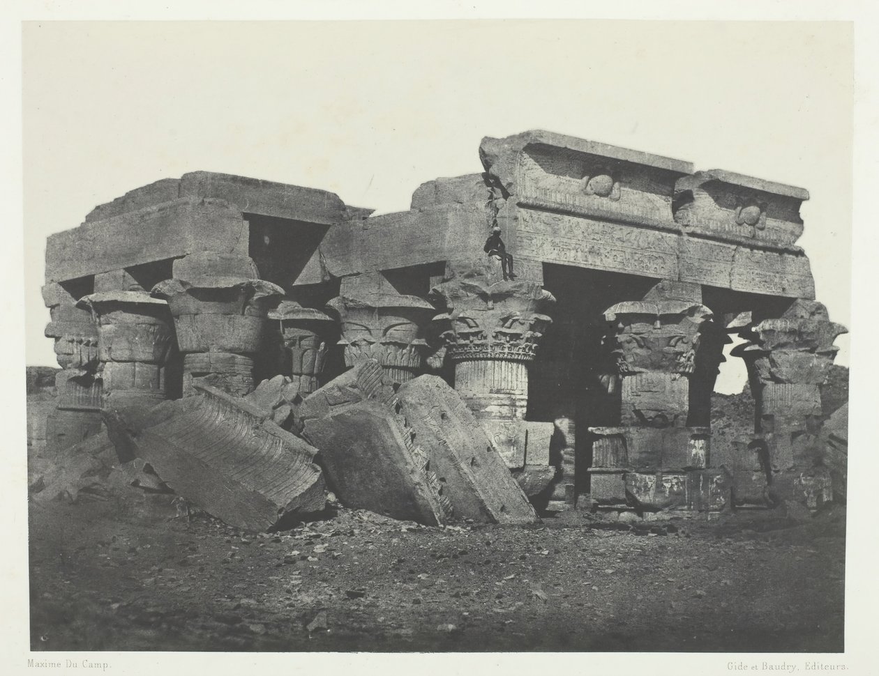 Tempio di Ombos, Alta-Egitto da Maxime Du Camp