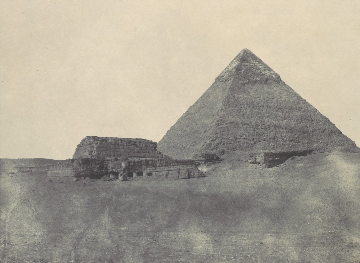Egitto Medio. Piramide di Chefren da Maxime Du Camp
