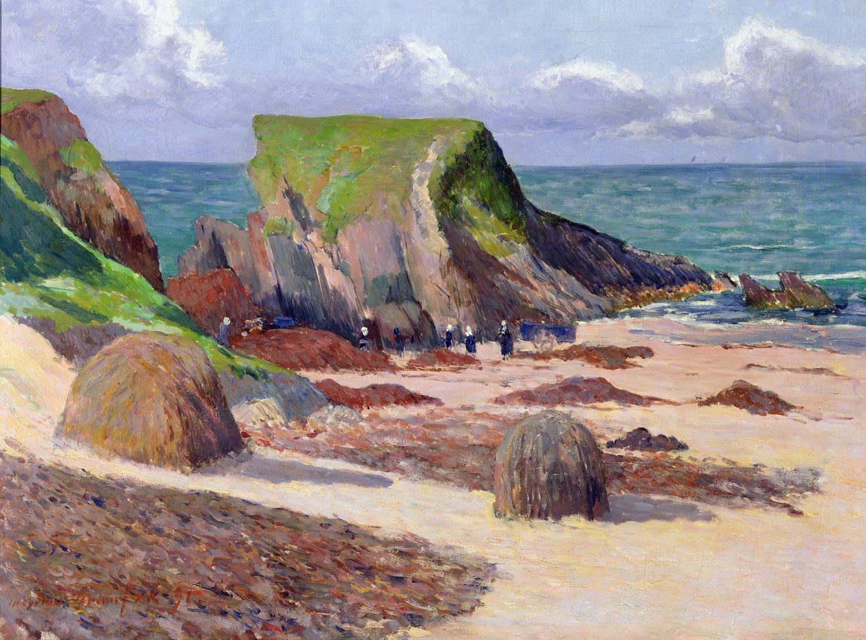 Raccolta di alghe, 1891 da Maxime Emile Louis Maufra