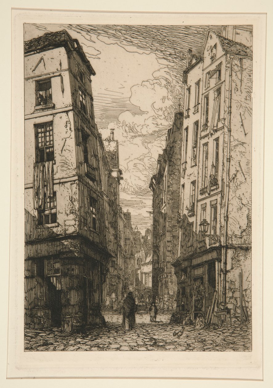 Rue des Marmousets (Vecchia Parigi) da Maxime Lalanne