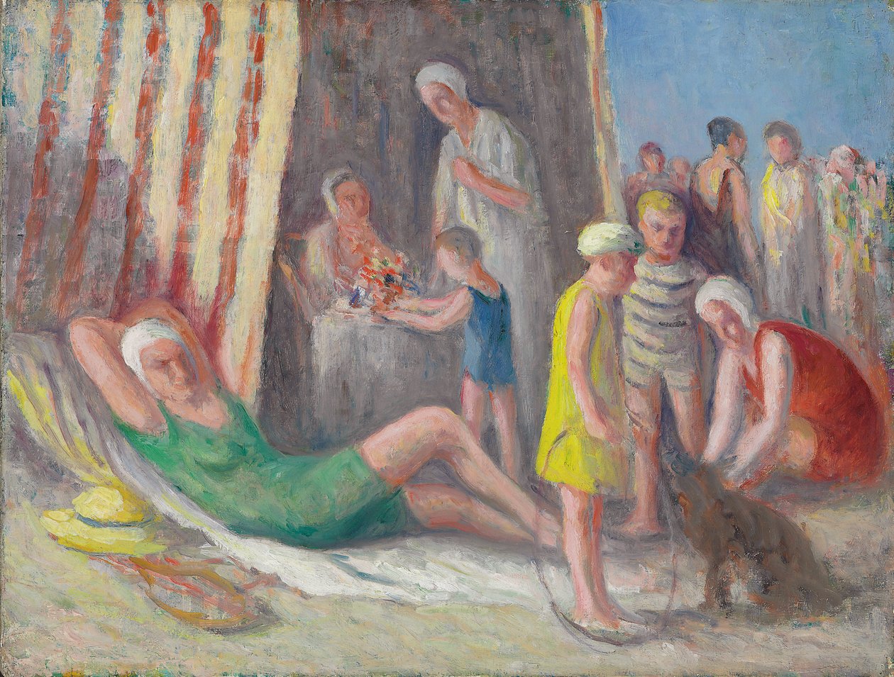 Alla spiaggia di Treport da Maximilien Luce