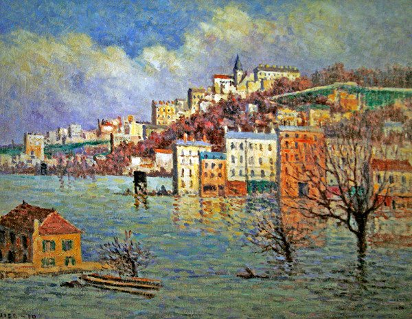 Alluvione a Sèvres da Maximilien Luce