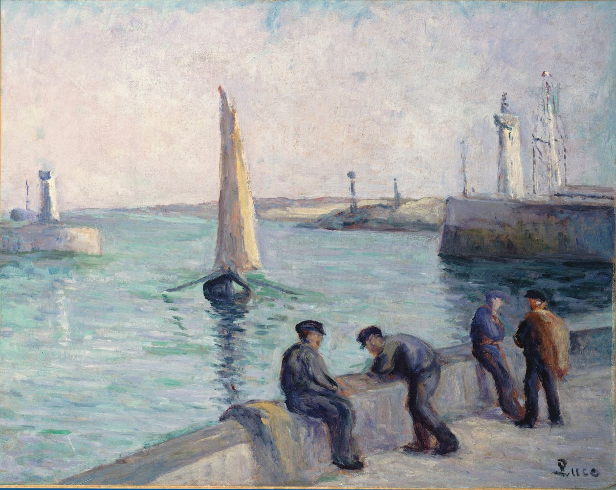 I pescatori sul molo, c.1920 da Maximilien Luce