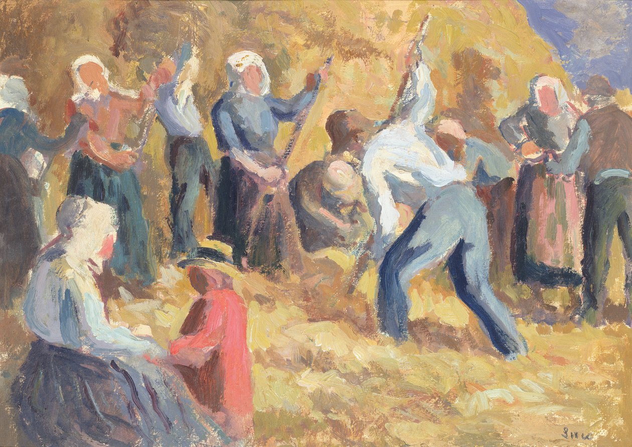 Il raccolto, c.1914 da Maximilien Luce