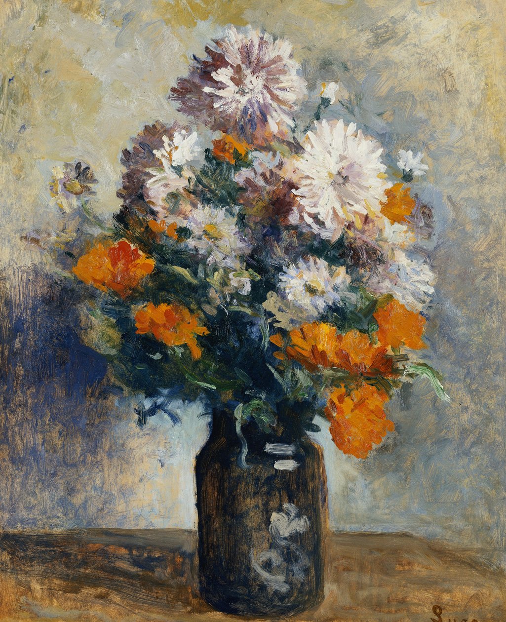 Vaso di dalie da Maximilien Luce