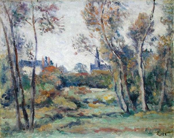 Villaggio di Saint-Ay, c.1912 da Maximilien Luce