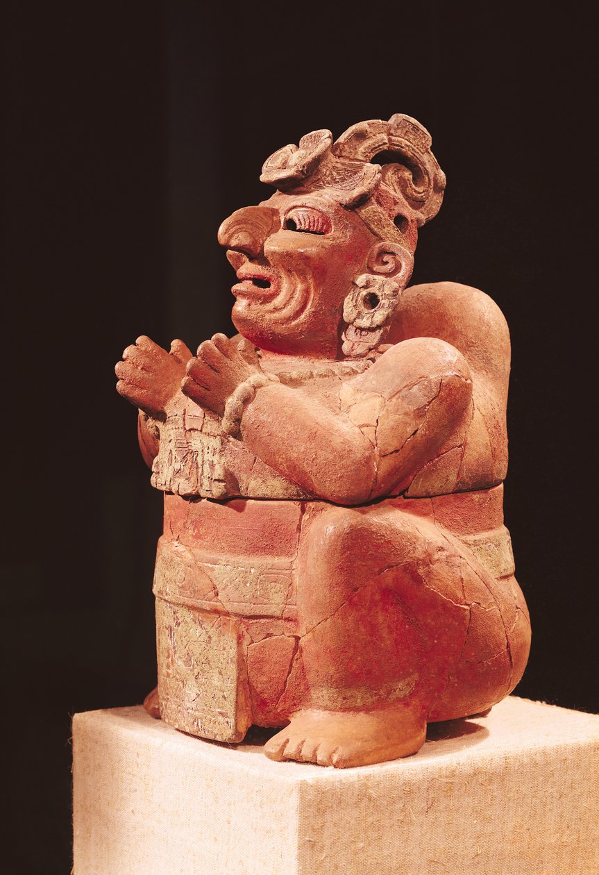 Incensiere antropomorfo, dal Guatemala, Periodo Classico, 250-600 (terracotta) da Mayan